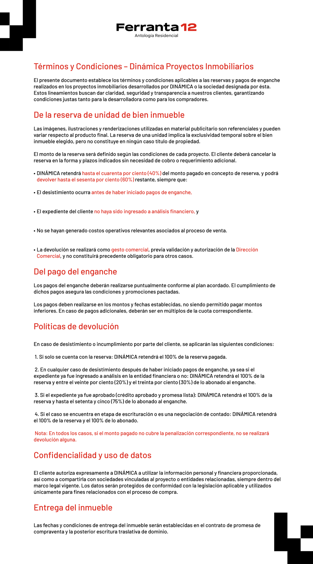 Términos y Condiciones Ferranta12